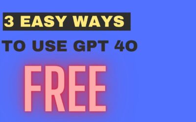 3 Easy Ways to Get ChatGPT-4o and GPT 4 for Free